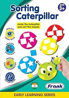 Frank Sorting Caterpillar Puzzle – 7 Pieces, 24 Shapes, Early Learner Educational Set with Colours | Ages 3 & Above Toys and Games