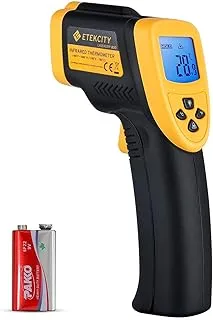 Etekcity Infrared Thermometer 800 (Not For Human) Non-Contact Digital Temperature Gun, 16:1 Dts Ratio, -58℉ To 1382℉ (-50℃ To 750℃), Yellow And Black