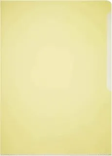 Durable 233904 transparent cover, din a4 portrait, rigid film 150, box of 50 pieces, yellow