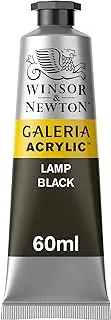 Winsor & Newton Galeria Acrylic Color, 60ml (2-oz) Tube, Lamp Black, 2.02 Fl Oz (Pack of 1)