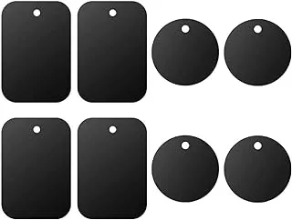 ELECDON Universal Metal Plate, ELECDON 8 Pack for Magnetic Phone Car Mount Holder Cradle with Adhesive (Compatible with Magnetic Mounts)