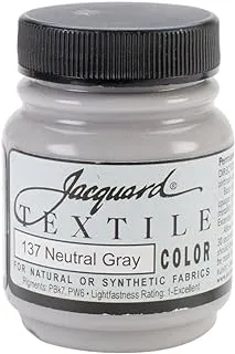 Jacquard Textile Paint, Neutral Grey, 2.25 Oz (Pack of 1) 134591