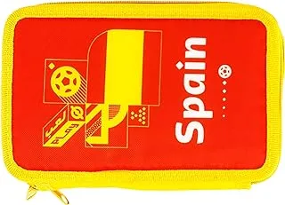 FIFA 2022 Country Double Decker Pencilcase with Stationary Supplies - Spain