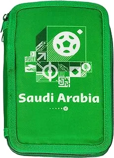 FIFA 2022 Country Double Decker Pencilcase with with Stationary Supplies - Saudi Arabia