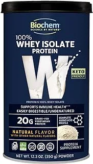 Biochem By Country Life - Whey Isolate Protein Powder Natural 12.3 Oz. 58325