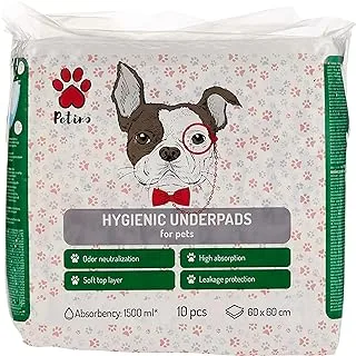 Petino Hygienic Underpads for Pets 60x60cm | Pack of 10