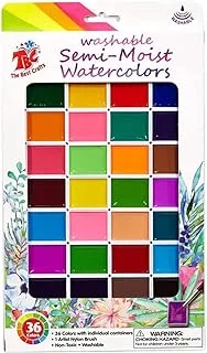 TBC The Best Crafts 36 Moist Watercolour Paint with Brush Set