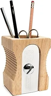 UK Pencil Sharpener Desk Tidy and Stationary Holder/ Pen Pot - Perfect for Pens, Pencils, Rulers, Markers and Scissors