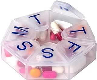 Acu-Life ROUND WEEKLY PILL BOX:104C