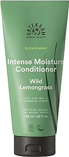 Urtekram Conditioner - Wild Lemongrass - Normal Hair - 180 ml, Vegan, Organic, Intense Moisture, Natural Origin