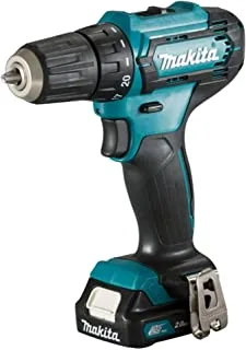 ماكيتا DF333DWAE 12V Max Li-ion CXT Drill Driver كاملة مع 2 × 2.0 آه بطاريات Li-Ion وشاحن مزودان في حقيبة حمل