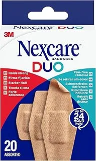 Nexcare™ Duo Plaster Assorted, 20/Pack