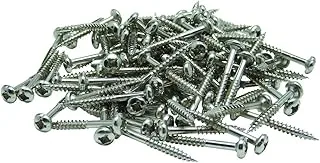 General Tools Pack Pocket Hole Screws #8498, 1-1/4 Inch, 100-Pack, 8 Fine