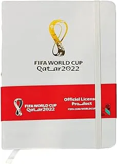 FIFA 2022 Emblem A5 Notebook with Elastic Band, PU Leather Official S, 114337