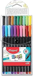 Maped Graph’Peps Triangular Felt Tipped Pens Pack of 20