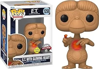 Funko Pop! Movies: E.T. 40th - E.T. With - Glow In the Dark Heart - E.T. the Extra Terrestrial - Collectable Vinyl Figure - Gift Idea - Official Merchandise - Toys for Kids & Adults - Movies Fans