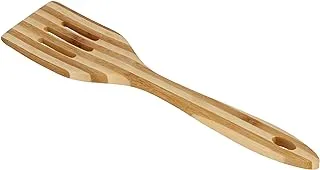 Delcasa Bamboo Slotted Turner, Multi-Colour, Dc1327.Bamboo Flat Turner - Heat Resistant Grip