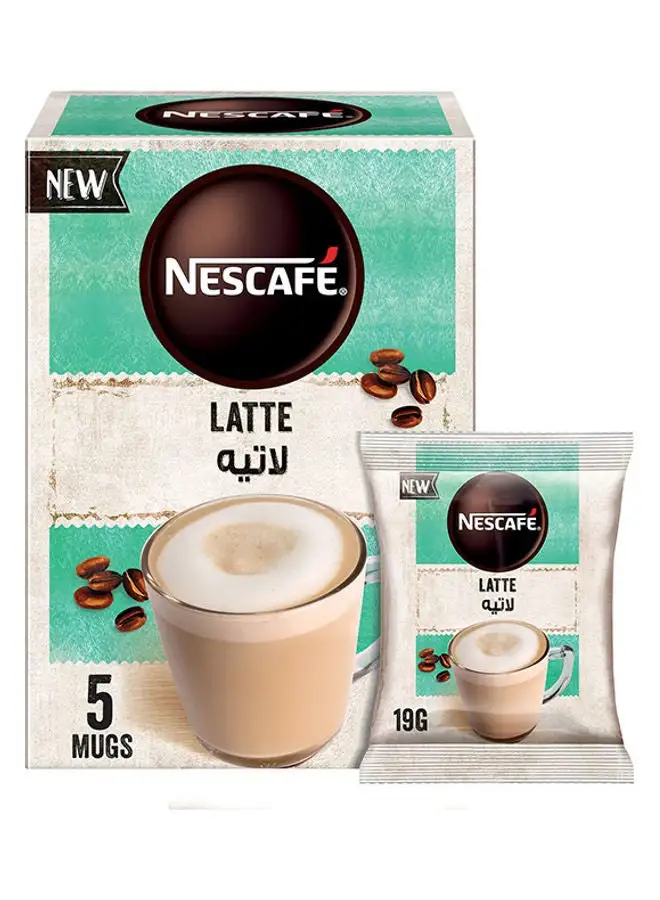 Nescafe Latte Coffee Mix 5 Sachets 19grams