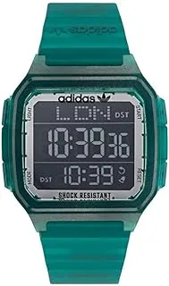 adidas Transparent Green Resin Case Negative Display Transparent Green Resin Strap AOST22048