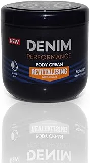 Denim Non Oily Sticky Fast Absorbing 24 Hour Long Protection Skin Moisturising Revitalising Fragrance Body Cream Men - 500 ML