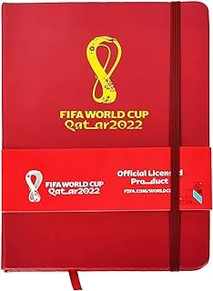 FIFA 2022 Emblem A5 Notebook with Elastic Band, PU Leather Official B, 114331