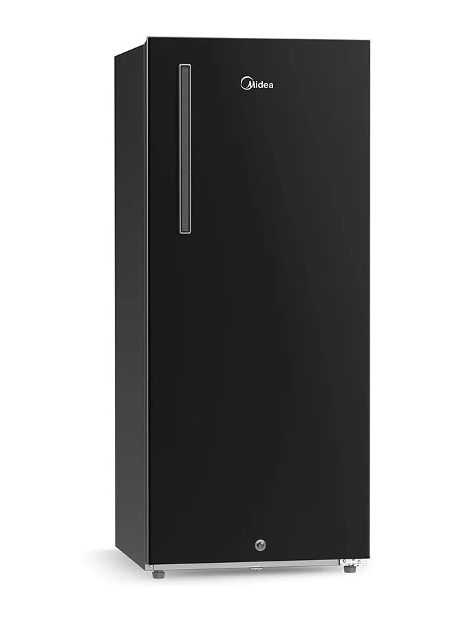 Midea 268L Gross And 190L Net Capacity Free StAnding Single Door Refrigerator, Semi Auto Defrosting, Tempered Glass, Full Insulation Body, Best Compact Small Fridge For Mini-Bar, Kitchen, Home Or Office 377 kW MDRD268FGE28 Dark Silver