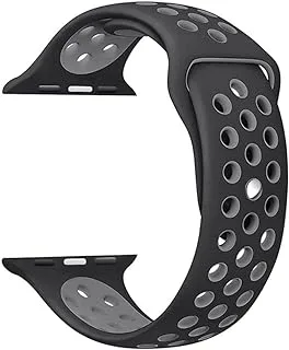 Siicone strap for apple watch 42 mm black/grey n16607609a