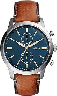 Fossil Mens Quartz Watch, Analog Display and Leather Strap FS5279