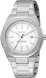 ESPRIT Men's Hunter Fashion Quartz Watch ES1G305M0015, Silver Color