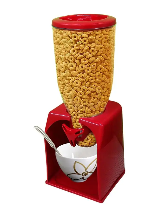 Feelings Single Cereal Dispenser Red 7.5x7.5x16.3inch