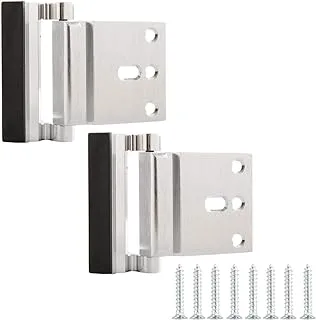 Amazon Basics door reinforcement lock - 2-pack, brushed nickel