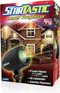 Startastic Solar Christmas Lights Outdoor Waterproof, Stars LED Light Shower, Laser Projector 4000 Sq Foot Coverage, Auto On/Off, Lights, Multicolor