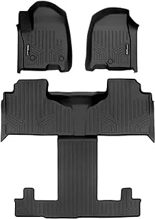 SMARTLINER Custom Fit 3 Row Liner Set Compatible with 2021-2023 Cadillac Escalade 2nd Bucket Seats