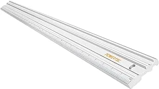 POWERTEC 71332 Anodized Aluminum Straight Edge Ruler | 38 Inch | Metal Straightedge Machined Flat to Within 0.003” Over Full 38” - Professional Woodworking Tools