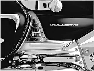 Kuryakyn 3913 Motorcycle Accent Accessory: Louvered Battery Box Covers for 2001-10 Honda Gold Wing GL1800 Motorcycles, Chrome, 1 Pair