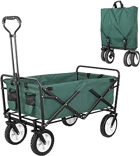 Coolbaby Foldable Utility Vehicle, Heavy Duty Foldable Outdoor Garden Cart, Adjustable Handle, Suitable For Garden, Sports, Camping, Picnic