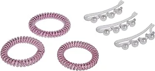 Invisibobble Sparks Flying Duo I 1x Haarstylingset rosa für Mädchen und Damen starker Halt haarschonend, ohne Metall das Original designed im Herzen Münchens