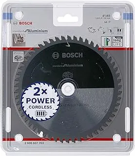 Bosch Professional Standard for 2608837763 Circular Saw Blade (Aluminium, 165 x 20 x 1.8 mm, 54 Teeth, Battery Circular Saw)