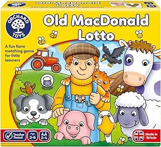 Orchard Toys Old Macdonald Lotto, A Farm Themed Memory Game, For Children Age 2-6, Perfect First Game, Party Gift, Educational Toy