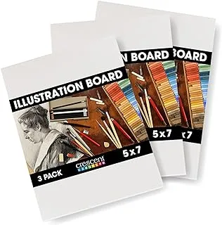 Crescent Creative Products Crescent Art & Illustration Board, 5 x 7, White