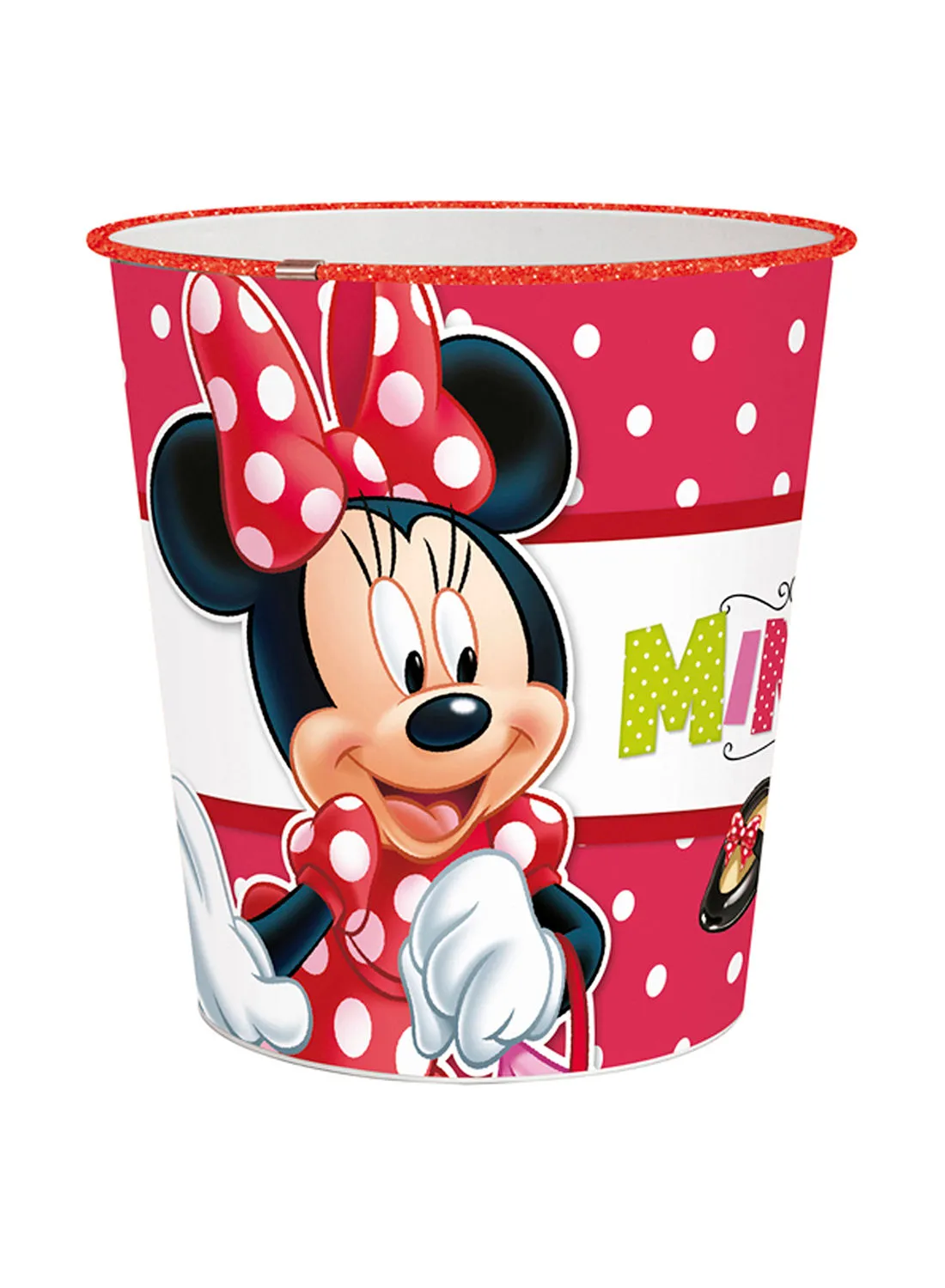 Disney Minnie Mad About Shopping Bin Multicolour 20x20x23cm