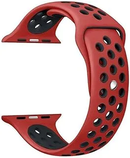 Siicone Strap For Apple Watch 42 mm Black/Red N16609730A