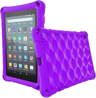 7in Tablet Case for Kids, OQDDQO Light Weight Anti Slip Shockproof Kids Friendly Case for 8 inch Tablet (Purple 7)