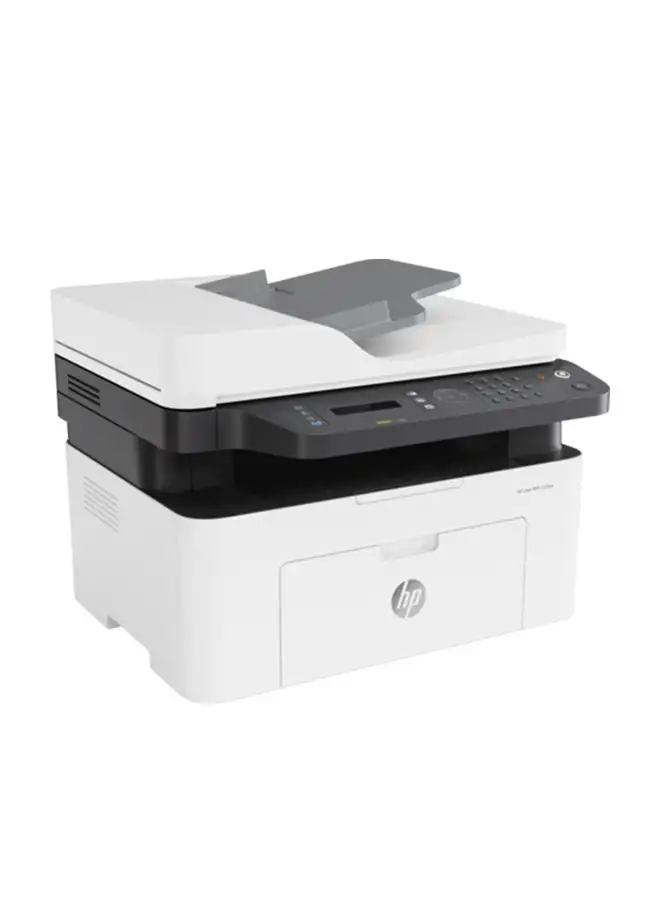 طابعة HP Laser MFP 137fnw طباعة ونسخ ومسح ضوئي - أبيض [4ZB84A] أبيض / رمادي