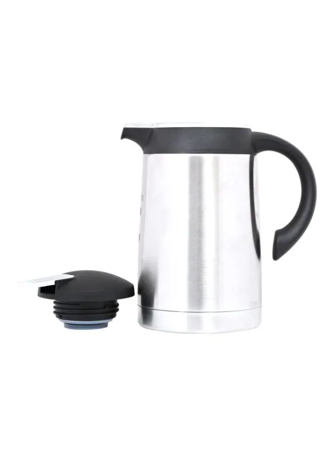 Nessan Stainless Steel Regal Flask 1.3L Silver/Black