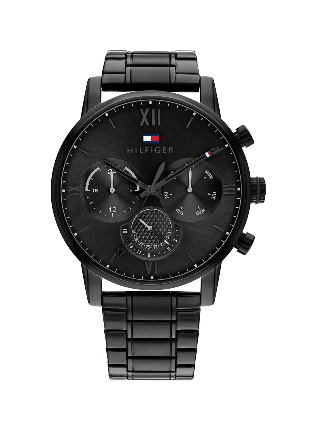 TOMMY HILFIGER Men's Sullivan  Black Dial Watch - 1791879