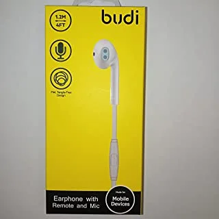 Budi Single Earphone with Remote and Mic For all smartphones, Wired