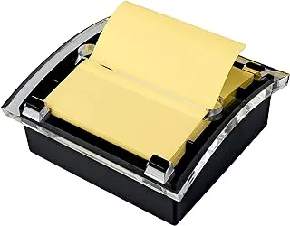 Post-It Pop-Up Notes Dispenser for 3 x 3 Inch Notes, Black Dispenser, 50 Sheets