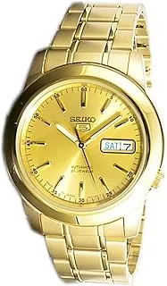 Men's Seiko 5 Automatic Watch with Analog Display and Stainless Steel Strap SNKE56J1