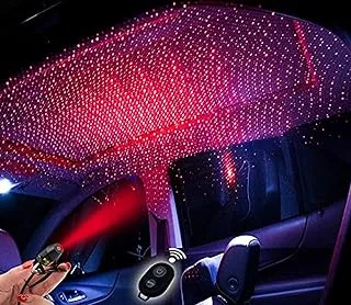 Car interior lights LED decorative armrest box roof full star projection laser,Romantic Auto led,The interiors Multiple Modes for car/Home/Party-No Need to Install(Red-Starry sky)